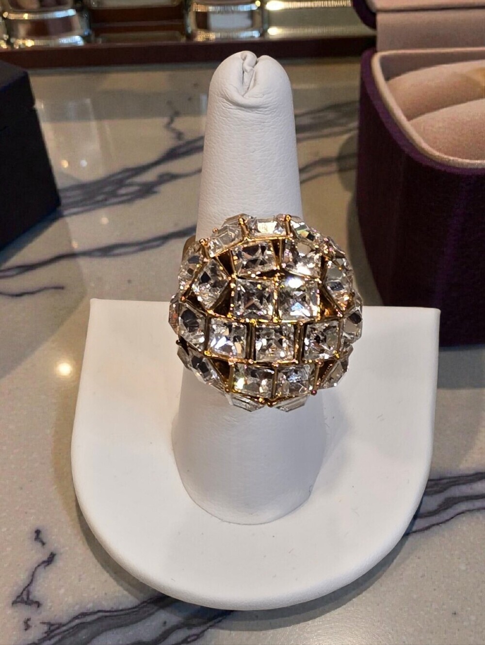 Kate Spade Crystal Kaleidoball Dome Ring